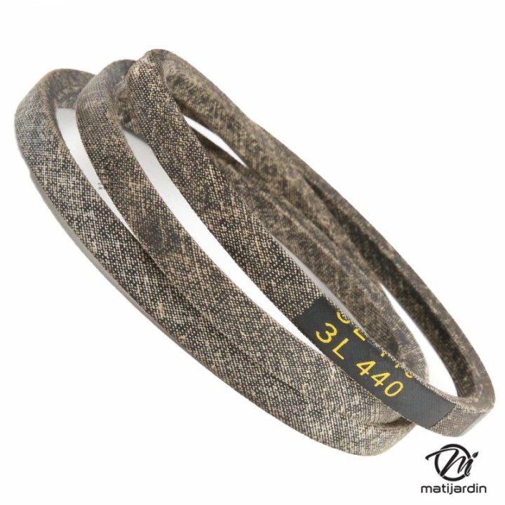 Courroie tondeuse 3L440 prix éco, Kevlar Trapézoïdale - 9,5 mm x 1118 mm