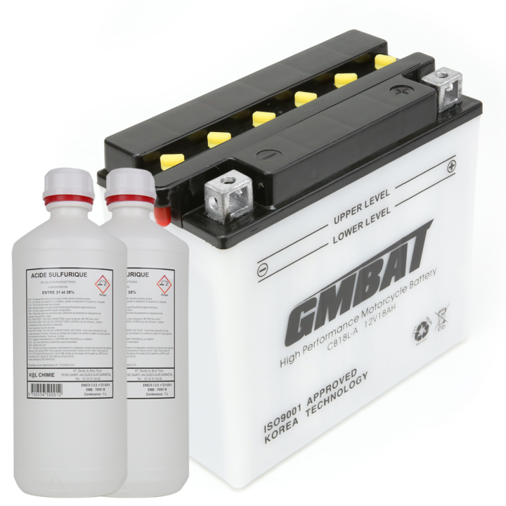 Batterie tondeuse. CB18L-A + acide