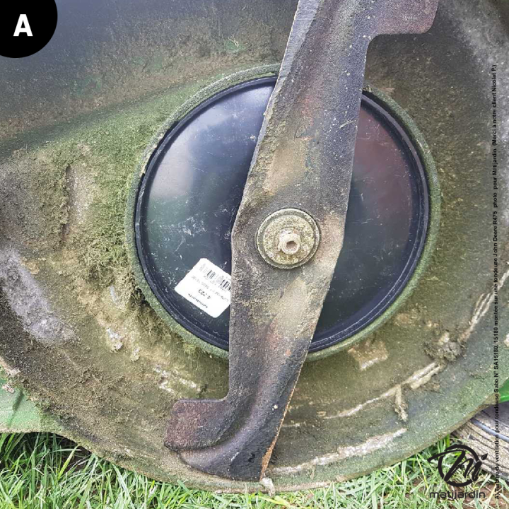 Turbine de ventilation pour tondeuse Sabo N° SA15180, 15180