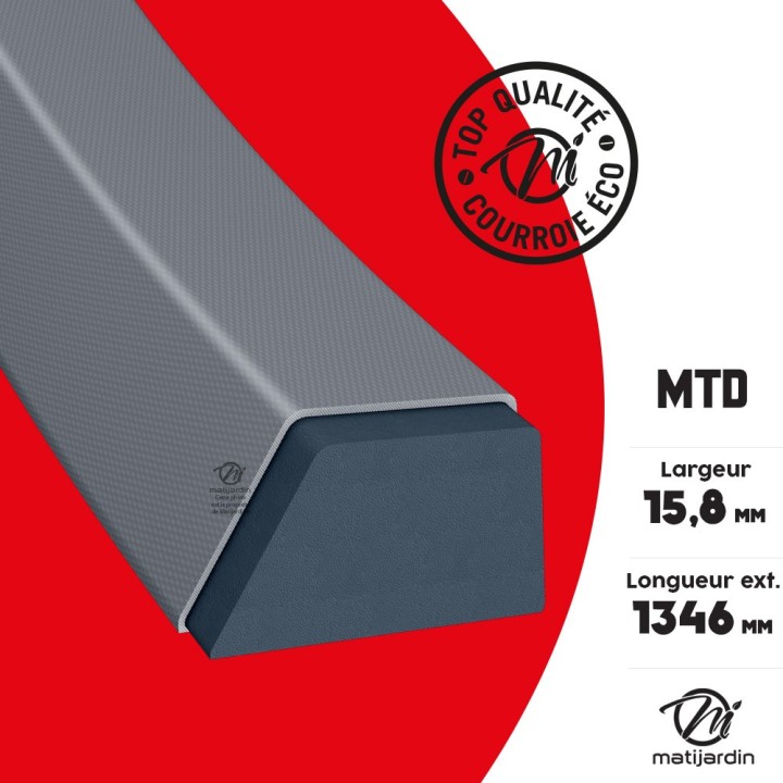 Courroie tondeuse prix éco pour MTD 7540280 15,8 mm x 1346 mm