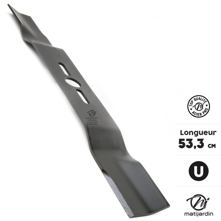 Lame tondeuse universelle galbée 1er prix. Coupe 53,3 cm