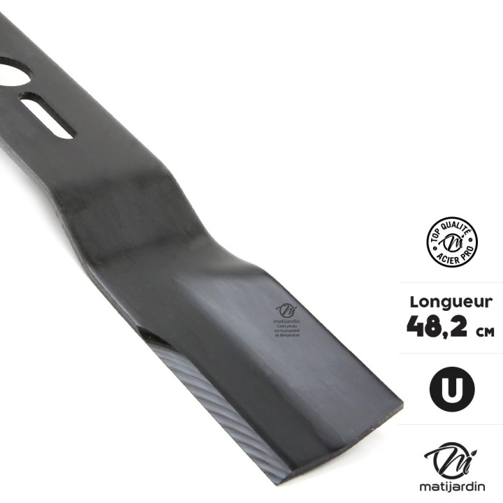 Lame tondeuse universelle galbée 1er prix. Coupe 48,2 cm