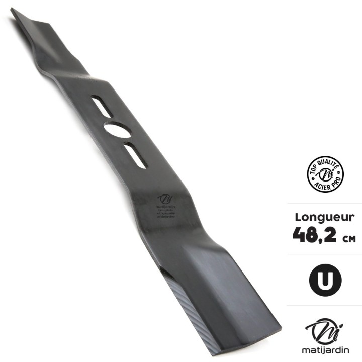 Lame tondeuse universelle galbée 1er prix. Coupe 48,2 cm