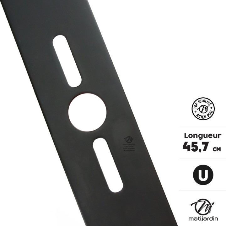 Lame tondeuse universelle galbée 1er prix. Coupe 45,7 cm