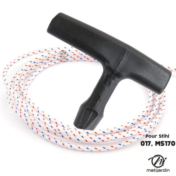 Corde de lanceur nylon Ø 3 mm x 2 m cordon 16 fuseaux