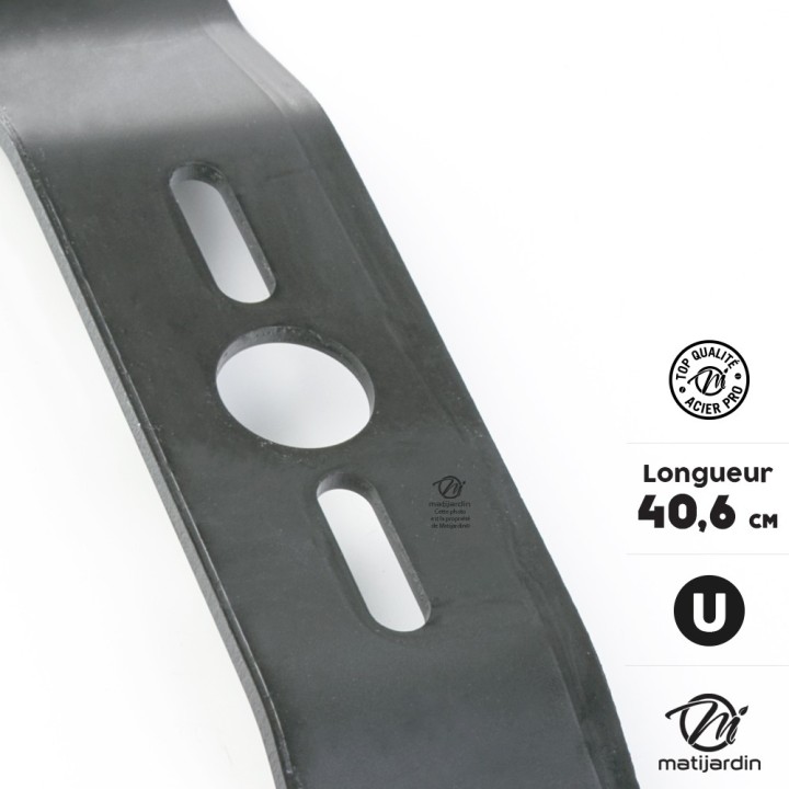 Lame tondeuse universelle galbée 1er prix. Coupe 40,6 cm