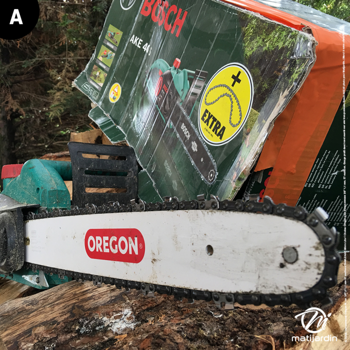 Guide tronçonneuse Oregon 40 cm. 3/8"LP 1,1 mm 57 maillons 164MLEA041 Micro Lite