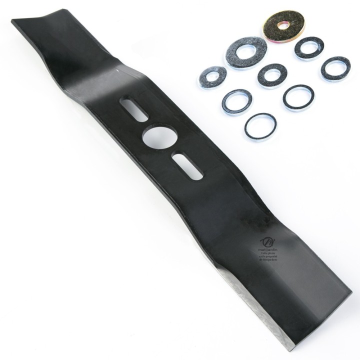 Lame tondeuse universelle galbée Rotary Premium. Coupe 38,1 cm