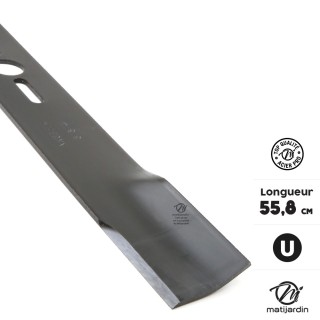 Lame tondeuse universelle plate 1er prix. Coupe 55,8 cm
