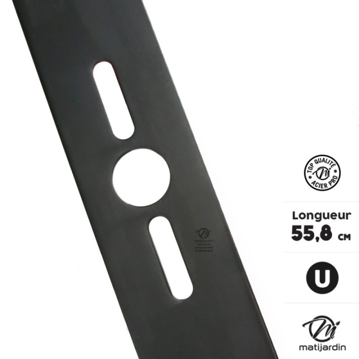 Lame tondeuse universelle plate 1er prix. Coupe 55,8 cm