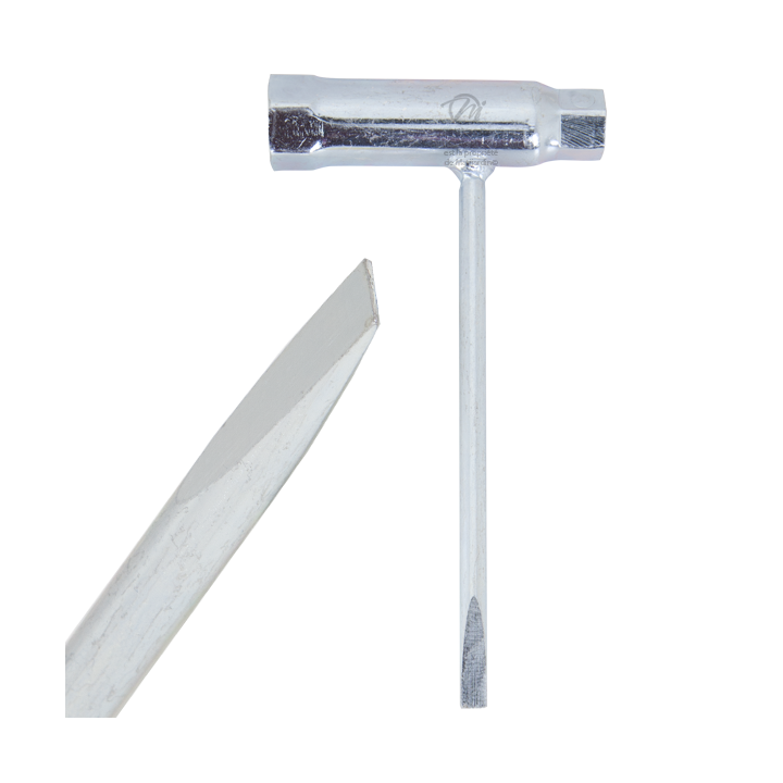 Clé à bougie 13 et 19 avec tournevis embout plat
