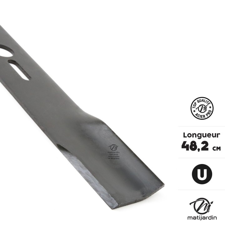 Lame tondeuse universelle plate 1er prix. Coupe 48,2 cm