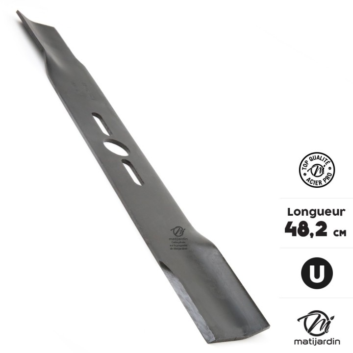 Lame tondeuse universelle plate 1er prix. Coupe 48,2 cm