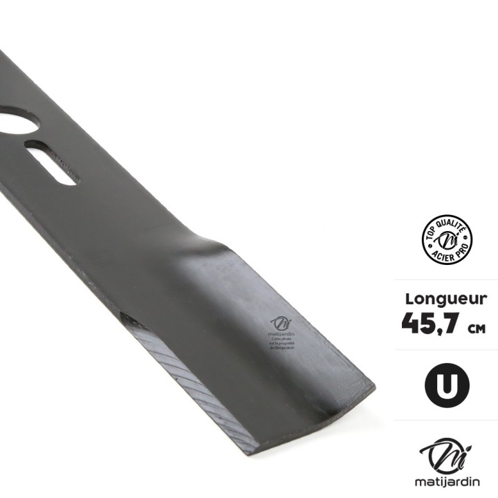 Lame tondeuse universelle plate 1er prix. Coupe 45,7 cm