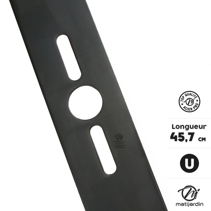 Lame tondeuse universelle plate 1er prix. Coupe 45,7 cm