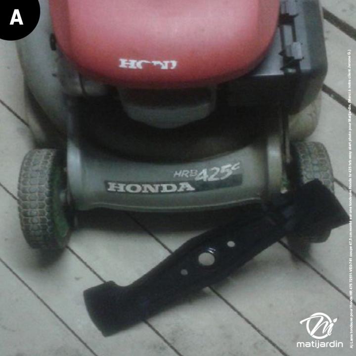 Lame tondeuse pour Honda HR 475. N° 72511-VE0-741. Coupe 47,5 cm