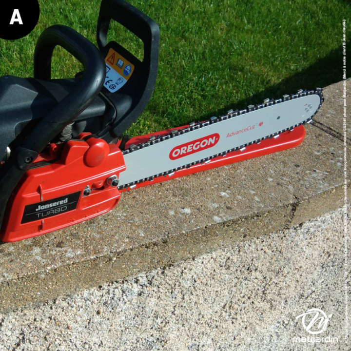 Guide tronçonneuse Oregon 38 cm. .325" 1,3 mm 64 maillons 150MLBK095 Micro Lite