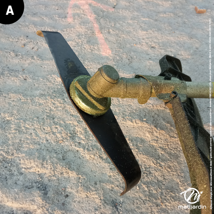 Renvoi d'angle pour débroussailleuse 9 dents