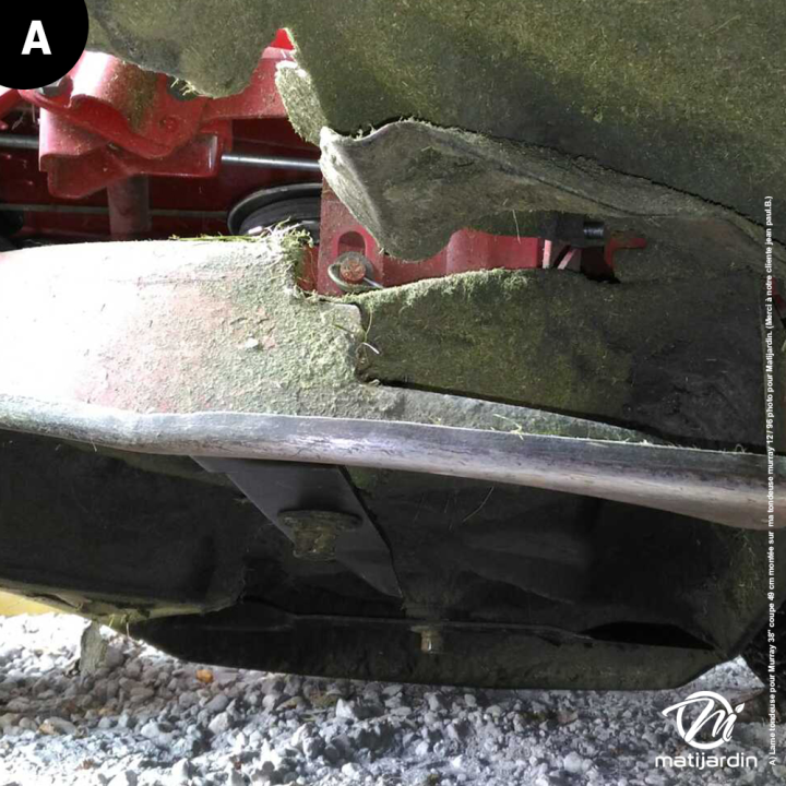 Lame tondeuse pour Murray 38". N° 92003E701. Coupe 49 cm