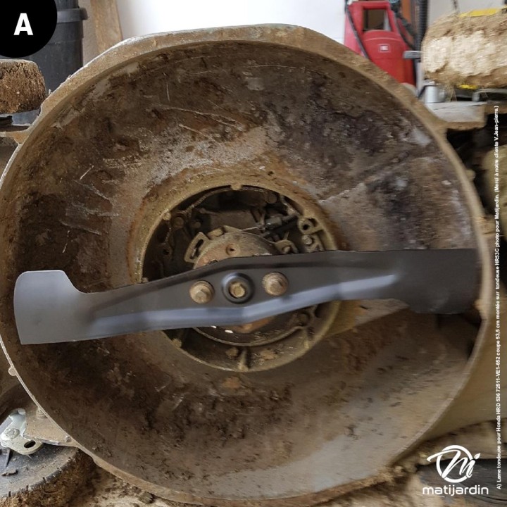 Lame tondeuse pour Honda HRD 536 72511-VE1-652 coupe 53,5 cm