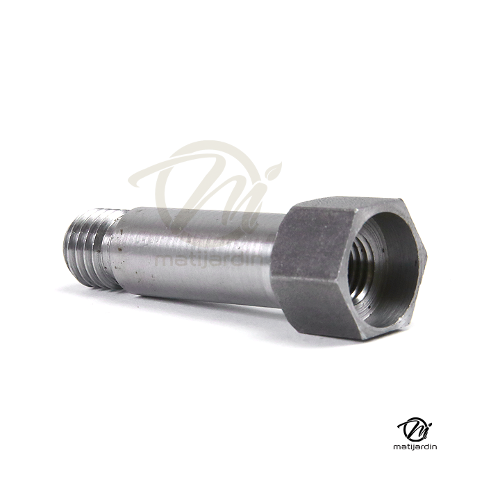 Adaptateur pour tête débroussailleuse. Femelle. Ø 10x1,25. Pas à gauche