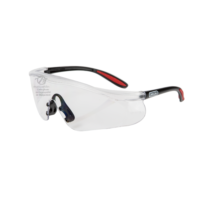 Lunettes de protection transparente. Modèle sans monture. Oregon