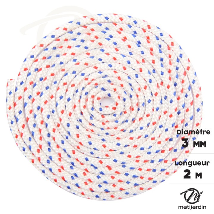 Corde de lanceur nylon Ø 3 mm x 2 m pour Stihl MS171 MS181 MS211