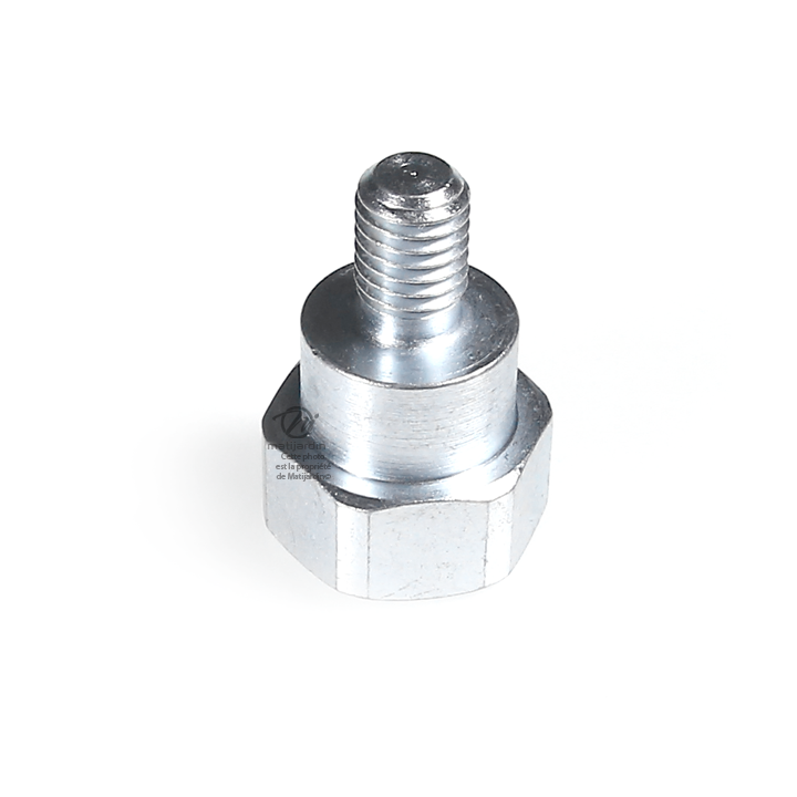 Adaptateur pour tête débroussailleuse Tecomec. Mâle. Ø 10x1,50. Pas à gauche. Pour Mc Culloch