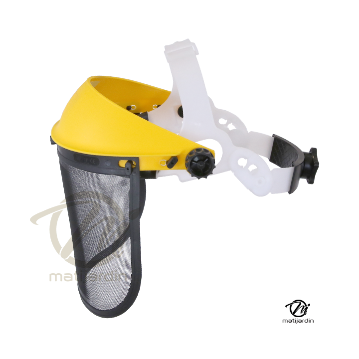 Visière de protection avec écran grillagé