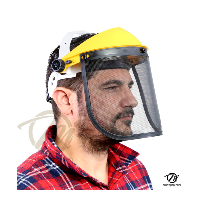 Visière de protection avec écran grillagé
