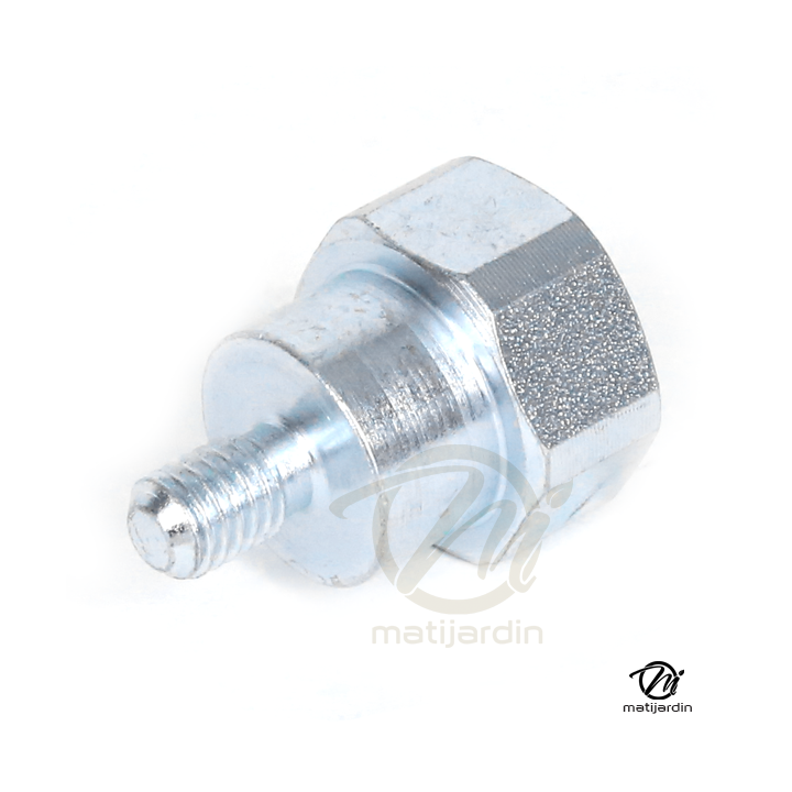 Adaptateur pour tête débroussailleuse Tecomec. Mâle. Ø 8x1,25. Pas à gauche