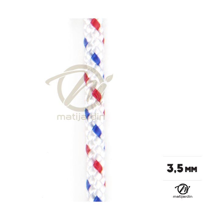 Corde de lanceur nylon. Ø 3,5 mm x 100 m. Cordon 16 fuseaux