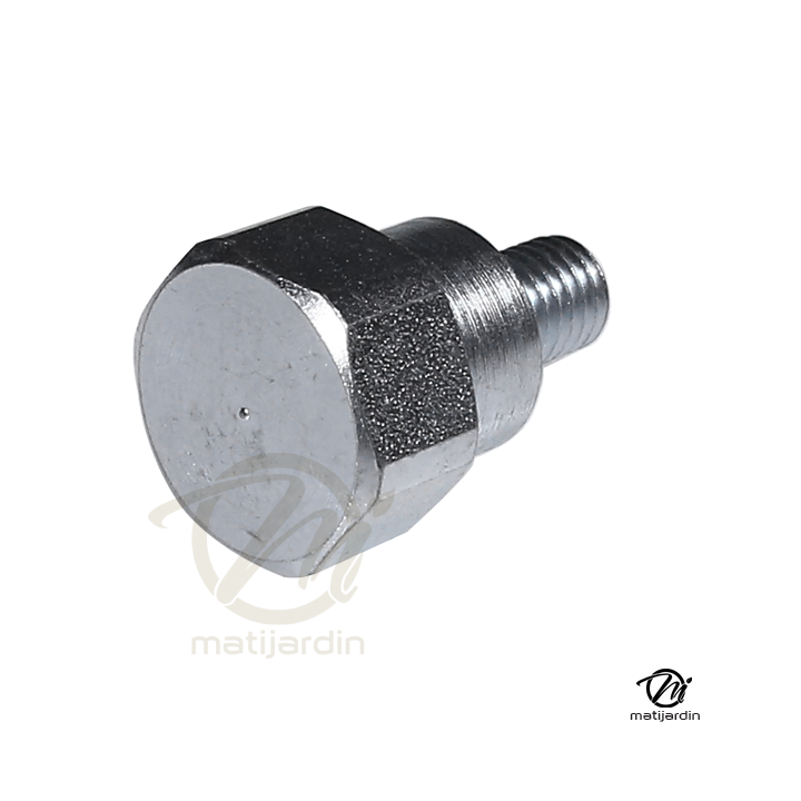 Adaptateur pour tête débroussailleuse Tecomec. Mâle. Ø 10x1,50. Pas à gauche. Pour Mc Culloch