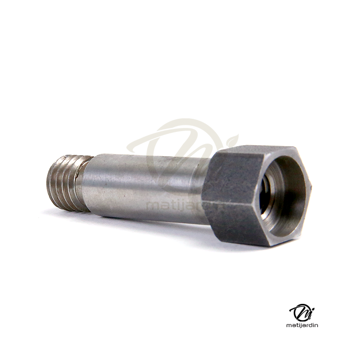 Adaptateur pour tête débroussailleuse. Femelle. Ø 3/8x24. Pas à droite