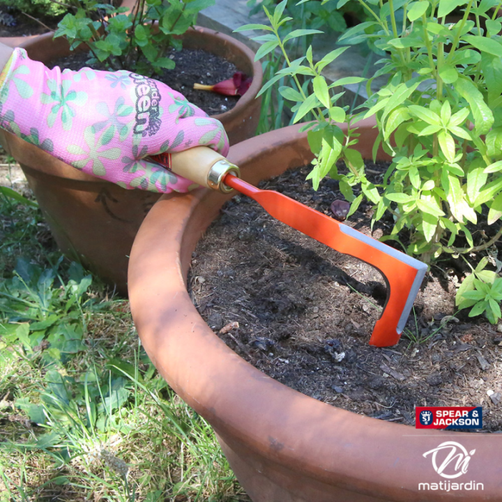 Couteau desherbeur avec manche bois. Forges de Lavieu