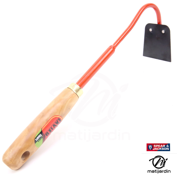 Binette longue à fleurs avec manche bois. Forges de Lavieu