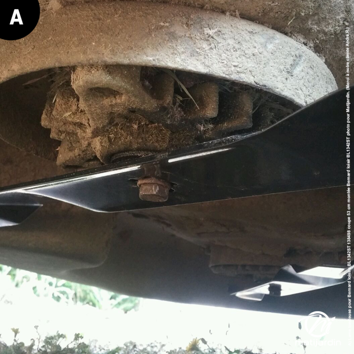 Lame tondeuse pour Bernard loisirs BL1342ST. N° 138498. Coupe  53 cm