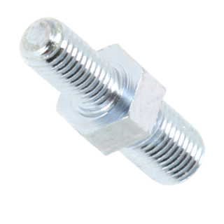 Adaptateur pour tête débroussailleuse. Mâle. Ø 10x1,25 / 8x1,25. Pas à gauche