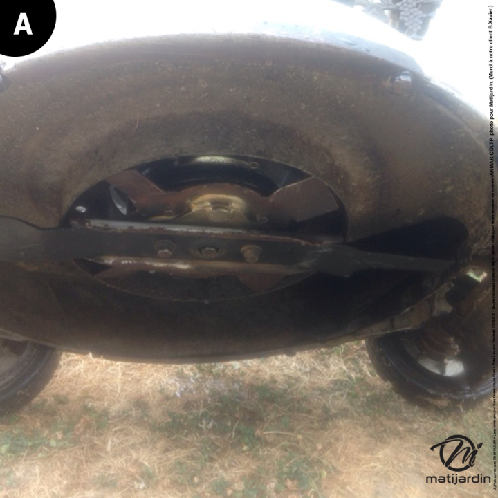 Lame tondeuse pour Kaaz LM530. N° 91014159. Coupe 53 cm