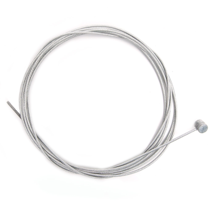 Câble souple, corde à piano.Diamètre 2 mm. Longueur 2,5 m. Tête 9 x 9 mm