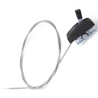 Manette, commande de gaz universelle avec couvercle plastique. Longueur 1,80 m