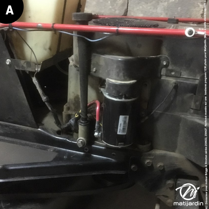 Démarreur pour moteur Briggs & Stratton séries 254422, 254427. Renforcé