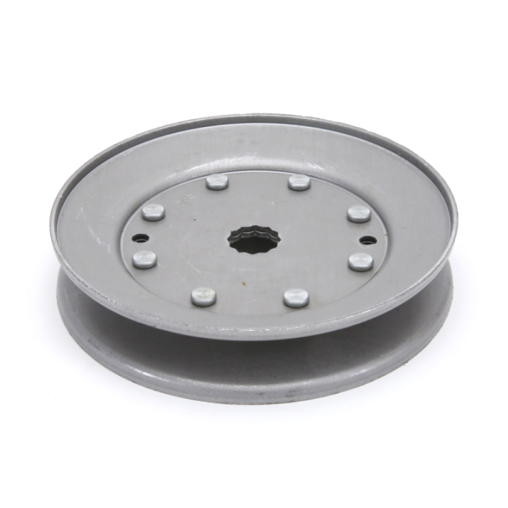 Poulie diam 120 mm larg. 24,6 mm à gorge type "V" axe 16 mm étoilé