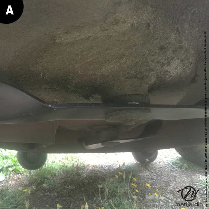Lame tondeuse pour John Deere 111. N° AM141041. Coupe 49,5 cm