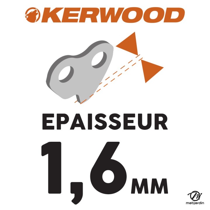 Chaine Kerwood pour STIHL 07S 3/8 1,6 mm 66 maillons