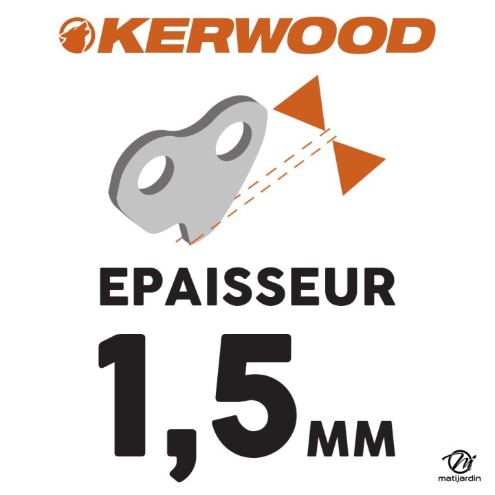 Chaine Kerwood pour DOLMAR 114 0,325 1,5 mm 72 maillons