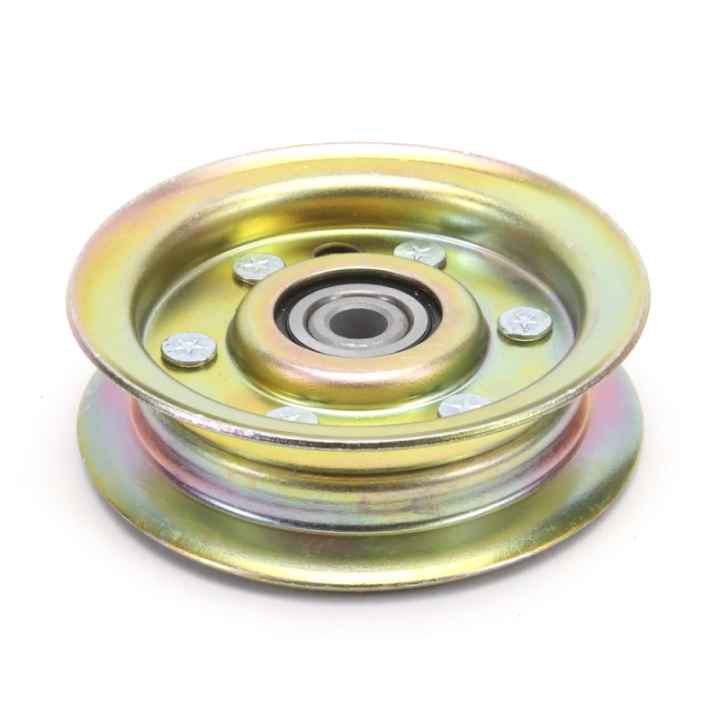 Poulie diam 78 mm larg. 19 mm à gorge type "plate" axe 9,5 mm
