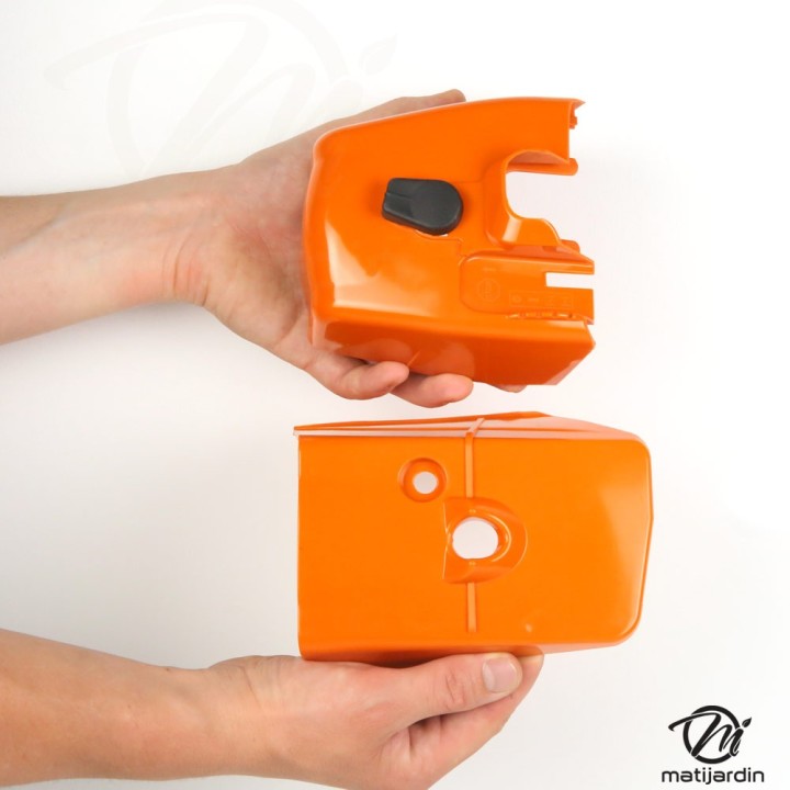 Carter carburateur + cylindre pour tronçonneuse Stihl 034AV Super MS340