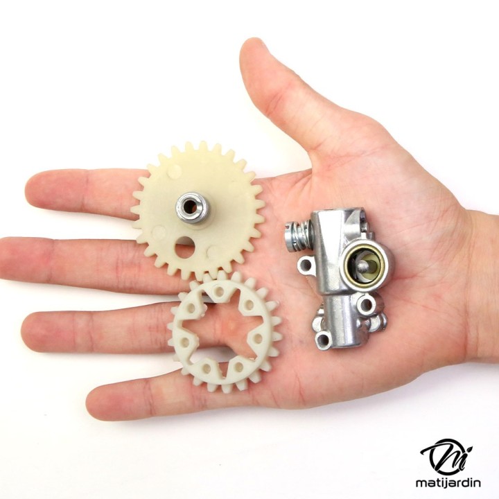 Pompe à huile + pignon pour tronçonneuse Stihl 038AV 038 Magnum 038 Super MS380