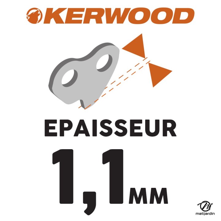 Chaine Kerwood pour STIHL MS170 3/8"LP 1,1 mm 44 maillons